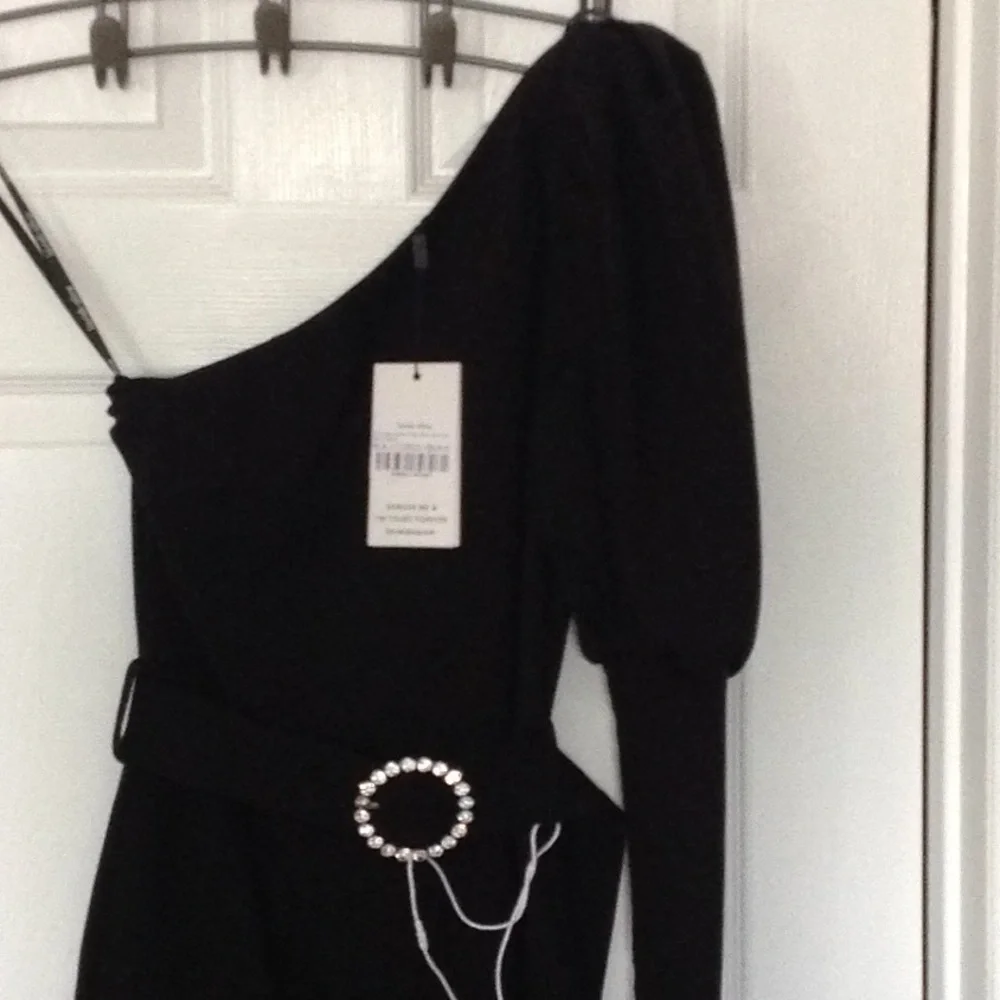 Lavish Alice black midi Dress - Picture 2 of 5